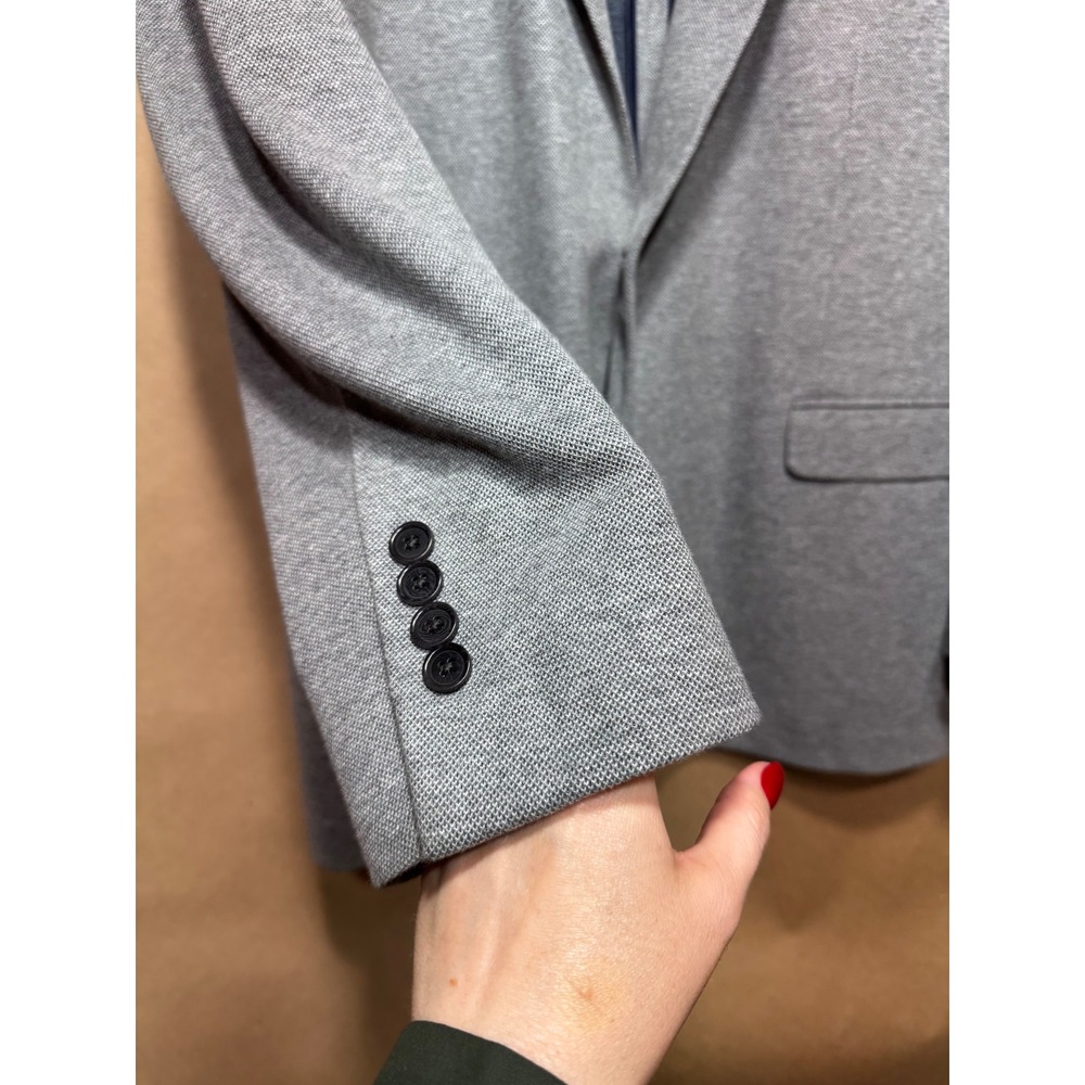 Brooks Brothers Mens 48R Regent Fit Grey Knit Blazer Sport Coat 6209-001ND010 - Picture 2 of 10